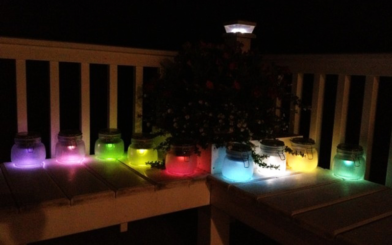 DIY Solar Lights in Jars