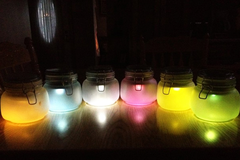DIY Solar Lights in Jars