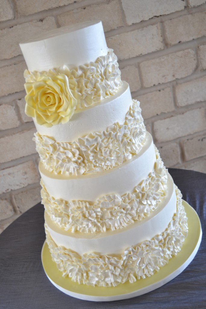 Buttercream Ruffles Wedding Cake