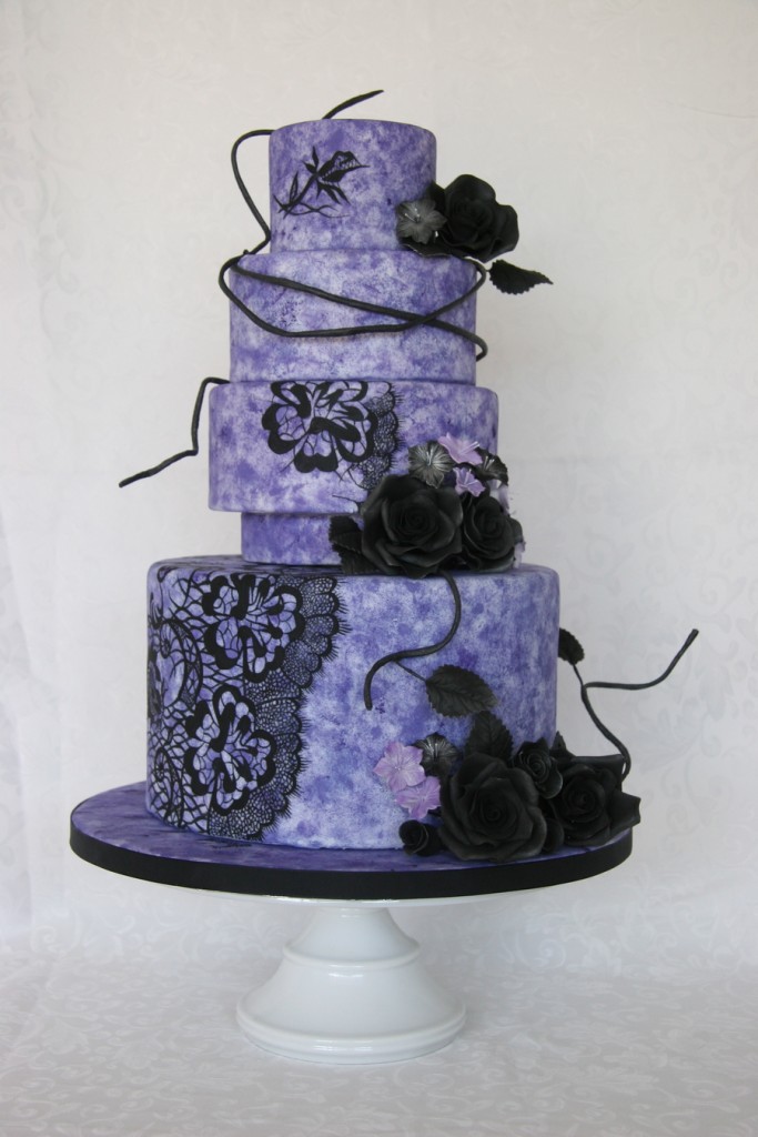 Christian Lacroix Inspired Wedding Cake