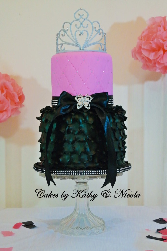 Petal Cake With A Gumpaste Tiara