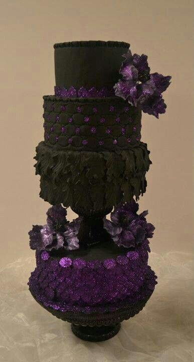 Black Wedding Cake