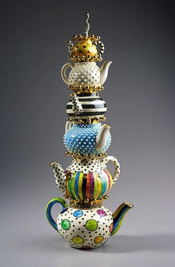 Colorful Teapot Cake