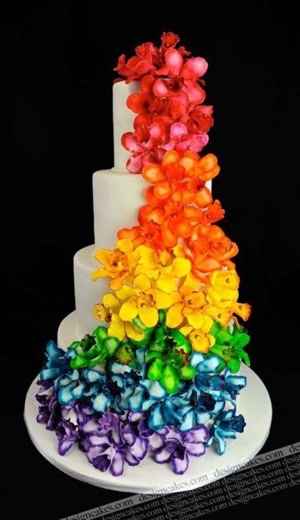 Colorful Wedding Cake