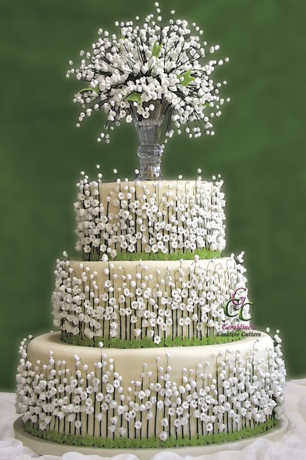 Lily of the Valley Wedding Cake