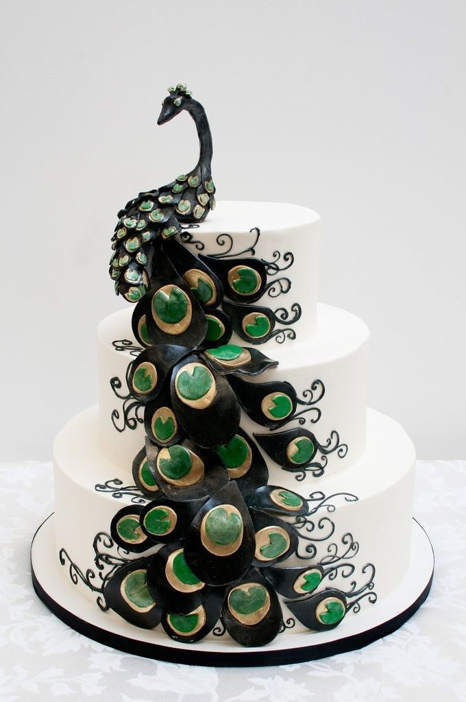 Peacock Wedding Cake