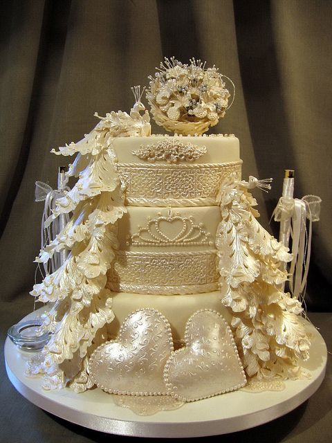 Shimmering Wedding Cake