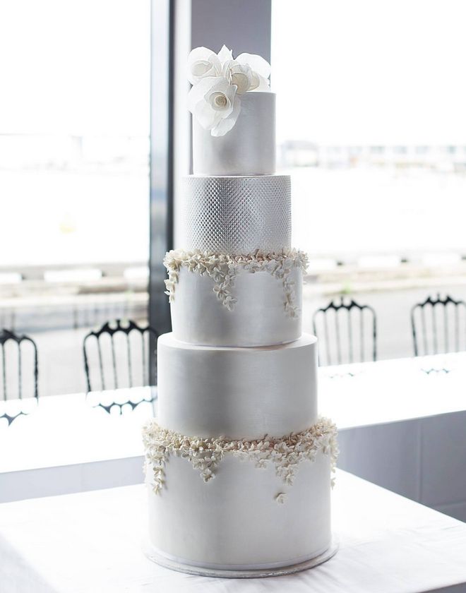 Silver Wedding Cake