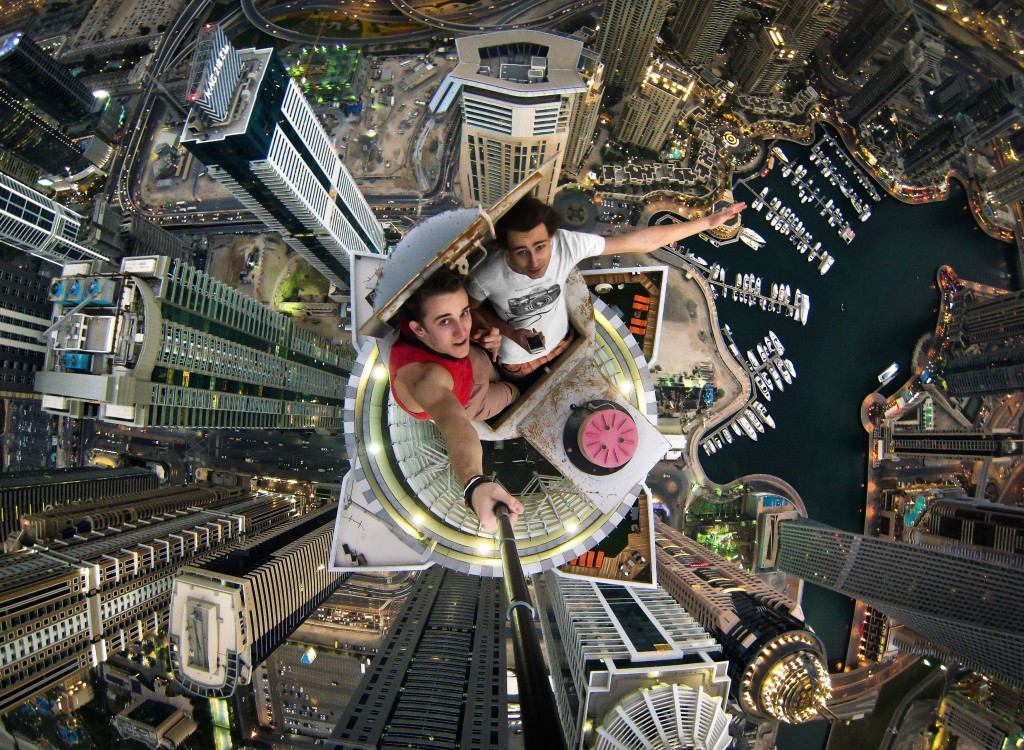 Two friends on the top of the world