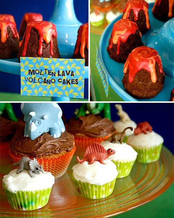 Molten Lava Volcano Cakes
